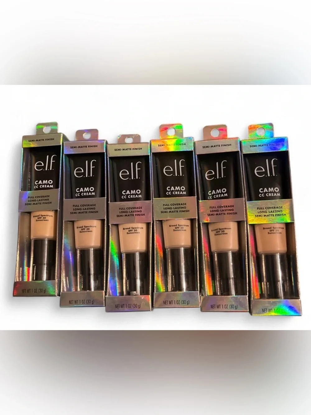 Six Brand New Camo CC Cream Full Coverage SPF 30 - Light/Beige